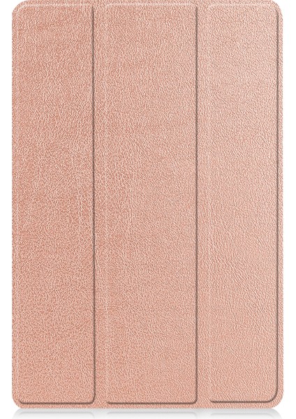 Custer Saf Renkli Tablet Kılıfı Lenovo Tab M10 3. Nesil / TB328FU Pembe Altın (Yurt Dışından)