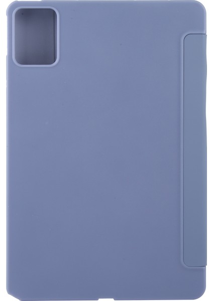 Lenovo Tab P12 12.7 2025 Lavanta Moru Için 3 Katlı Deri Kılıf (Yurt Dışından)