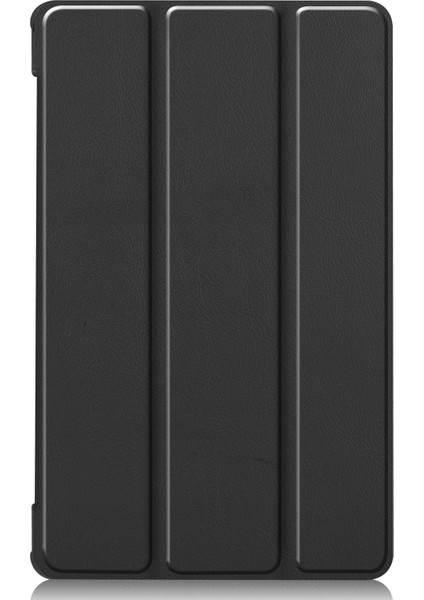 Lenovo Tab M8 3. Nesil Siyah Için Custer Texture Deri Kılıf (Yurt Dışından)