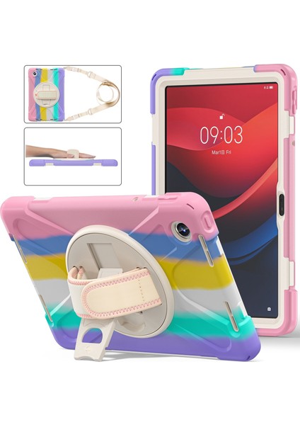 Hibrit Pc Tablet Kılıfı Lenovo Tab M11 /xiaomi Pad 11 2024 Renkli Pembe (Yurt Dışından)