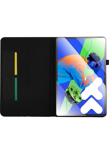 Lenovo Tab P12 12.7 2025 Siyah Için Kumaş Deri Kılıf (Yurt Dışından) fırsatları