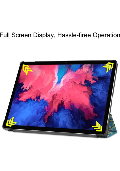 Lenovo Tab P11 TB-J606F / TB-J607Z Kayısı Çiçeği Için Akıllı Deri Tablet Kılıfı (Yurt Dışından)