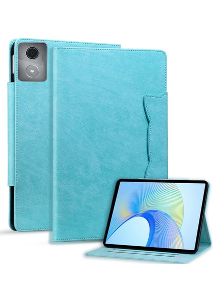 Lenovo Tab K11 Plus / M11 Plus Gök Mavisi Için Kedi Tokalı Kılıf (Yurt Dışından)