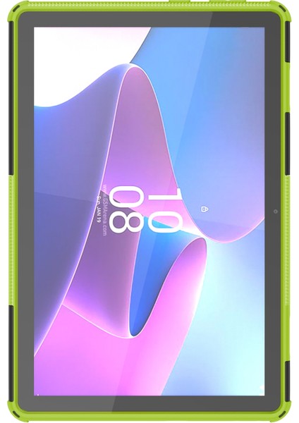 Lastik Dokusu Tpu+Pc Kılıfı Lenovo Tab M10 3. Nesil Yeşil (Yurt Dışından)
