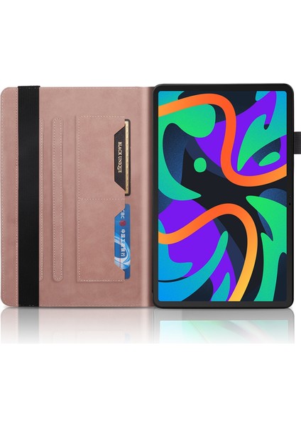 Lenovo Tab M11 / Xiaoxin Pad 11 2024 Pembe Altın Için Ağaç Tablet Kılıfı (Yurt Dışından)