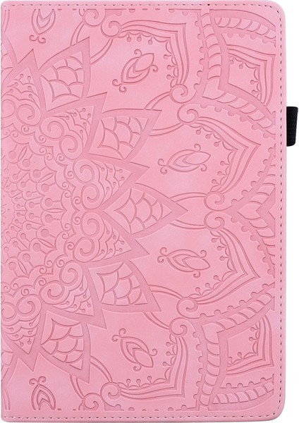 Lenovo Tab P12 12.7 Pembe Kabartmalı Deri Kılıf (Yurt Dışından) fiyatları