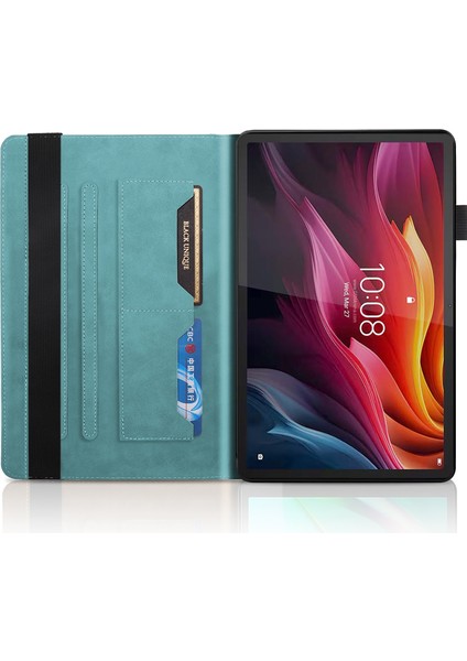 Lenovo Tab P12 / Xiaoxin Pad Pro 12.7 2025 Göl Mavisi Için Deri Kılıf (Yurt Dışından)