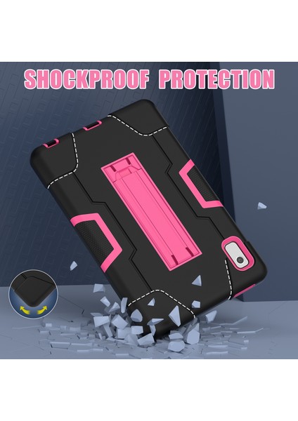 Lenovo Tab M9 / TB-310FU Siyah Gül Kırmızı Için Silikon Hibrit Pc Tablet Kılıfı (Yurt Dışından) modelleri