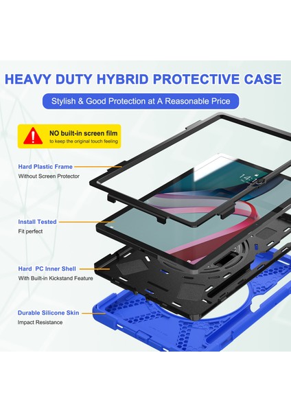 Lenovo Tab P11 Pro Gen 2 Mavi Için Silikon + Pc Tablet Kılıfı (Yurt Dışından) modelleri