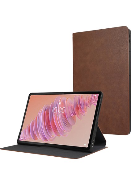 Lenovo Tab Plus 11.5 Kahverengi Için Pu Tablet Kılıfı (Yurt Dışından)