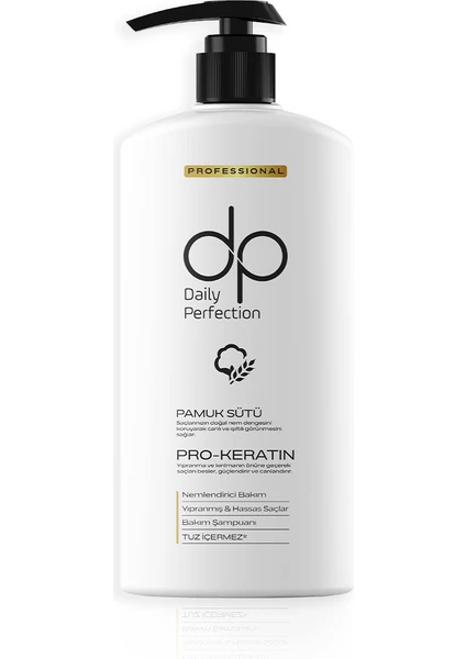 Dp Daily Perfection Daily Perfection Pamuk Sütü & Buğday Proteini Tuzsuz Şampuan 800 ml