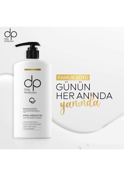 Daily Perfection Pamuk Sütü & Buğday Proteini Tuzsuz Şampuan 800 ml