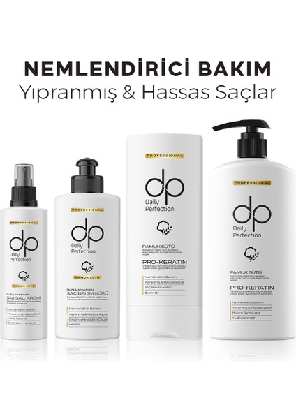 Daily Perfection Pamuk Sütü & Buğday Proteini Tuzsuz Şampuan 800 ml