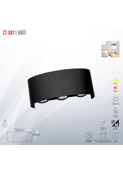 CT-8011 Haiti Modern LED Aplik