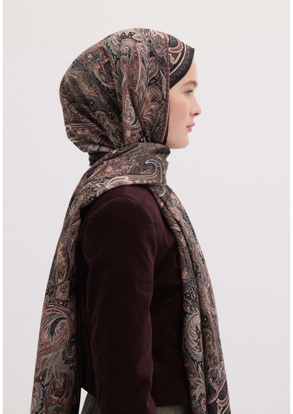 Amora Desen Şal Siyah modelleri