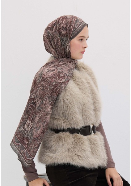 Amora Desen Şal Vıntage Rose