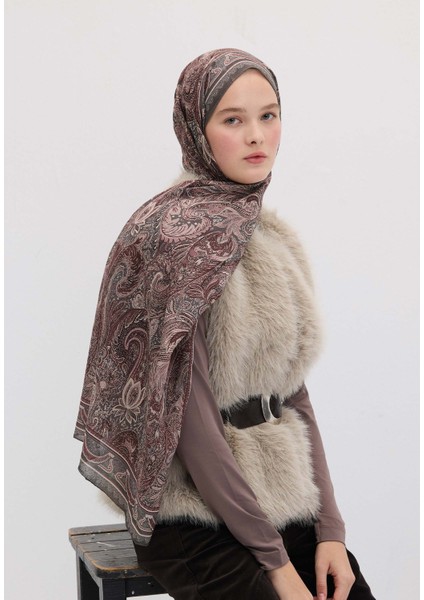 Amora Desen Şal Vıntage Rose modelleri