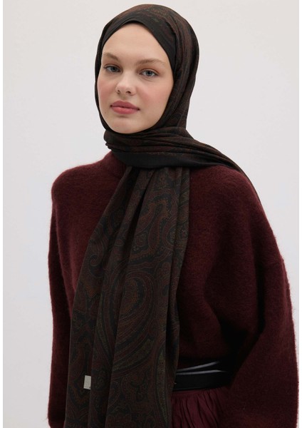 Nedra Desen Şal Bordo