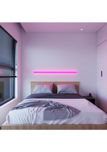 Uzaktan LED Abajur Aplik Gece Lambası Rgb Lambader