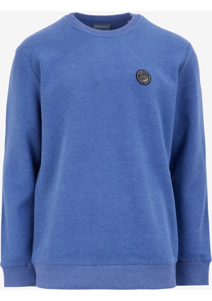 Indigo Melanj Erkek Bisiklet Yaka Relaxed Sweatshirt D4WM-SWT3930
