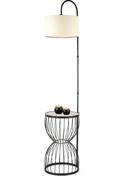 Venezia Sehpa Lambader Siyah Mermer Ahşap Krem Şapka modelleri