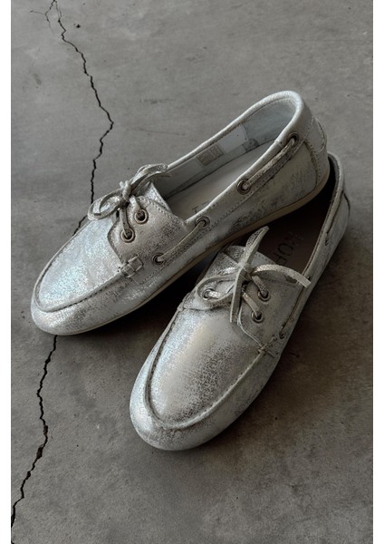 Alberta Silver Deri Loafer