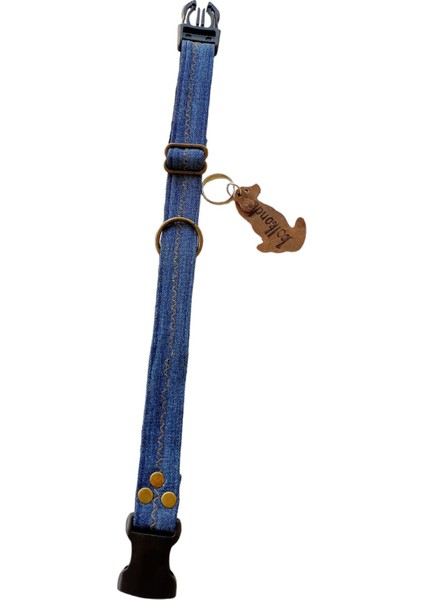 Köpek Boyun Tasması Kot genişlik:2,5cm boyun ölçüsü:30-50cm ayarlamalı dog collar T4-4XL