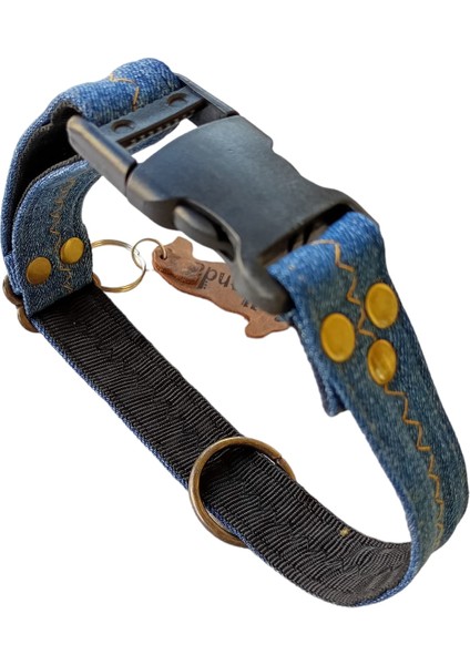 Köpek Boyun Tasması Kot genişlik:2,5cm boyun ölçüsü:30-50cm ayarlamalı dog collar T4-4XL