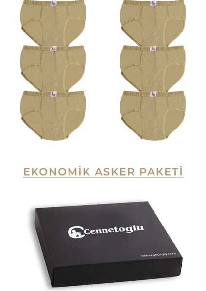 Asker Er Slip Üçgen Külot 6'li Özel Kutusunda