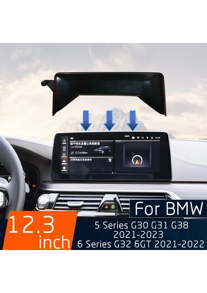 Bmw X3 -5-6 G01 X4 G02 2022-2023 Için Araba Cep Telefonu Kablosuz Şarj Gps Navigasyon Braketi Ekran 12.3 Inç Ekran Sabit Taban