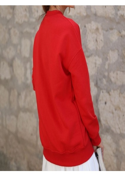Yanı Çıt Çıt Detaylı Sweatshirt modelleri