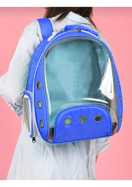 Şeffaf Astronot Kırılmaz Kedi Köpek Taşıma Çantası 42 x 22 x 33 cm modelleri