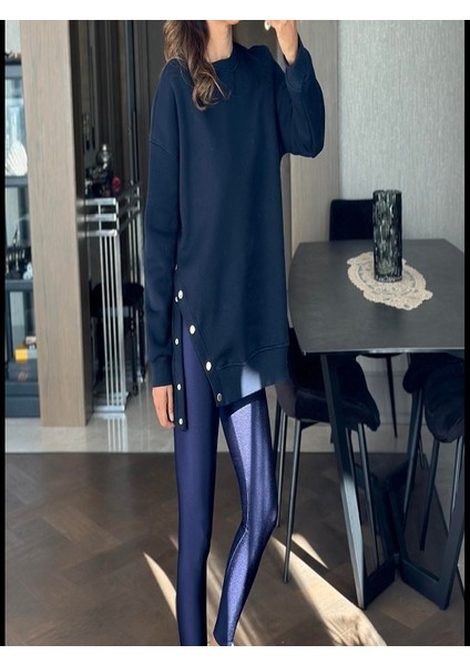 Yanı Çıt Çıt Detaylı Sweatshirt modelleri