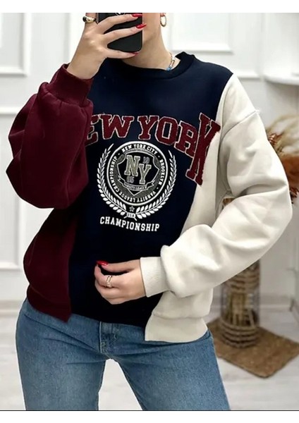 Nakışlı Garnili Sweatshirt