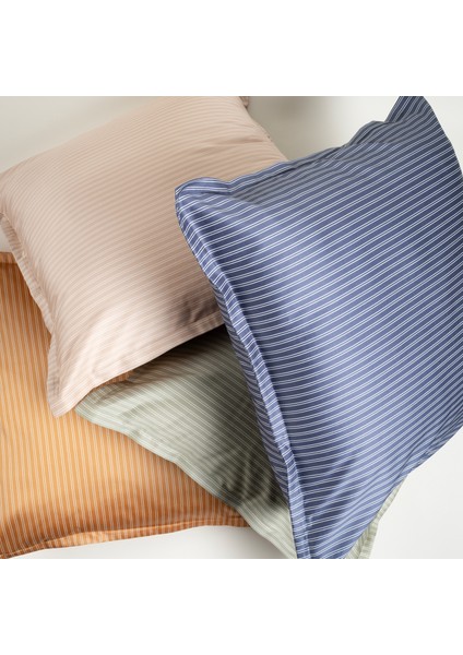 Solıd Cotton Cotton %100 Pamuk Saten Yastık Kılıfı 60X60 + 2 cm Kum Rengi fırsatları
