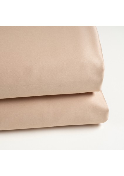 Solıd 300 Tc Çift Kişilik Pamuk Saten %100 Pamuk Saten Düz Çarşaf 240x260 Cm Kum Rengi fiyatları
