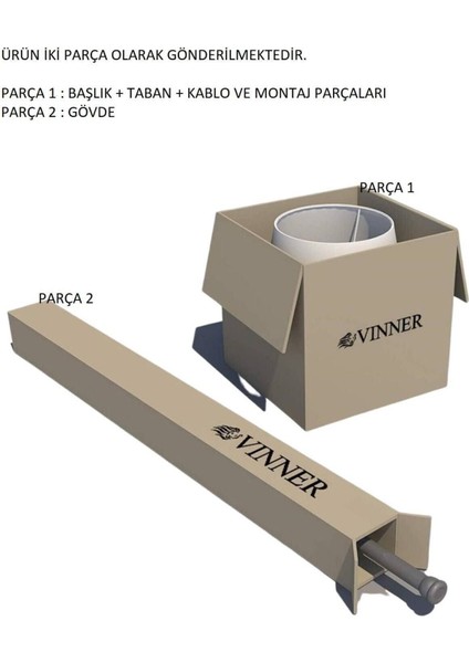 Noa Eskitme Tripod Boyu Ayarlanabilir Metal Lambader - Krem modelleri