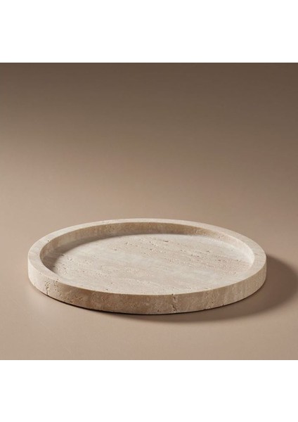 Mermer Tepsi-26 cm Tepsi-Mermer Sunum Tepsi-Mermer Banyo Seti Tepsi