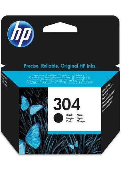 Hp 304-N9K06AE Siyah Orijinal Kartuş