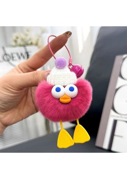 Tavşan Kürk Ördek Araba Kolye Bebek Niş Anahtarlık Küçük Briket Peluş (Yurt Dışından)