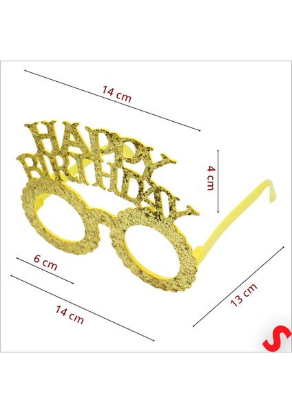 Happy Birthday Taç ve Gözlük Seti - Altın fiyatları