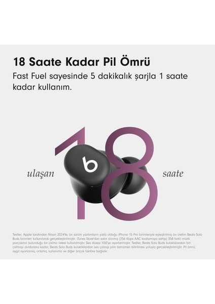 Solo Buds - Kablosuz Bluetooth Kulak Içi Kulaklık | 18 Saat Pil Ömrü | Apple ve Android Uyumluluğu | Dahili Mikrofon - Mat Siyah