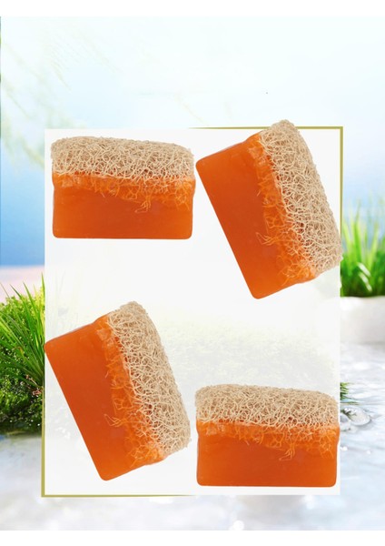 Doğal Kabak Lifli Eşek Sütlü & Ballı Sabun 4X130G=(520G)