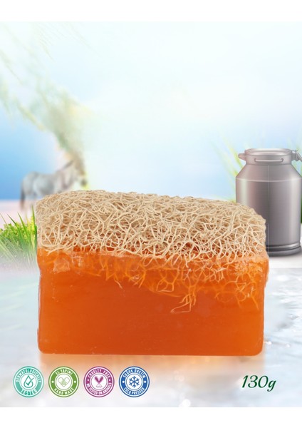 Doğal Kabak Lifli Eşek Sütlü & Ballı Sabun 4X130G=(520G) fiyatları