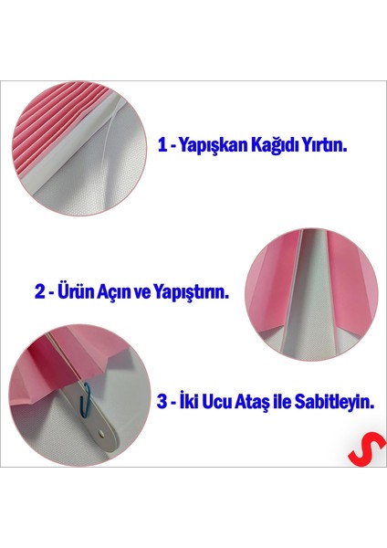 Kağıt Yelpaze Süs, 6 Adetli Set, Pembe