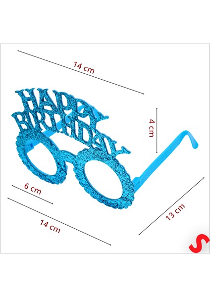 Happy Birthday Taç ve Gözlük Seti - Mavi fiyatları