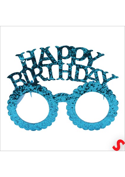 Happy Birthday Taç ve Gözlük Seti - Mavi fırsatları