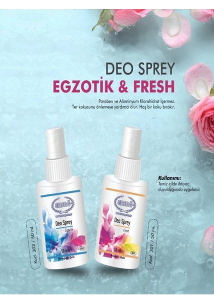 Deo Sprey Egzotik & Fresh 2 Li Set