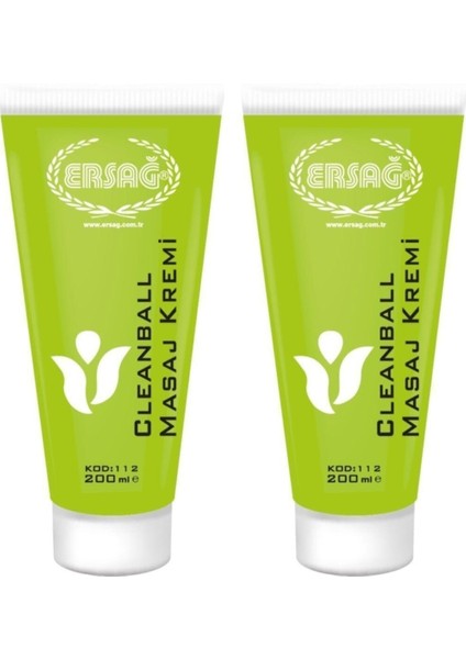 Cleanball Masaj Kremi 2adet 200 Ml