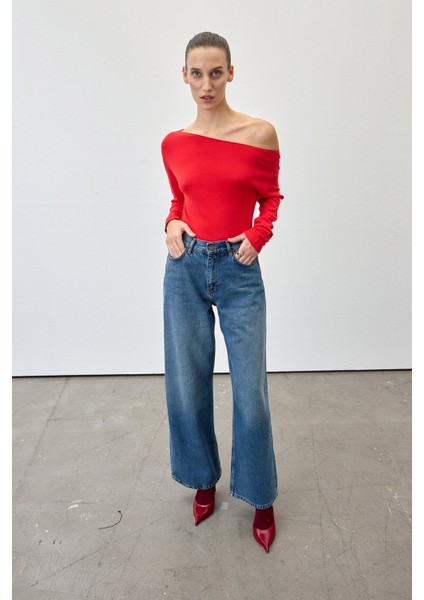 Kayık yaka triko kazak fiyatları